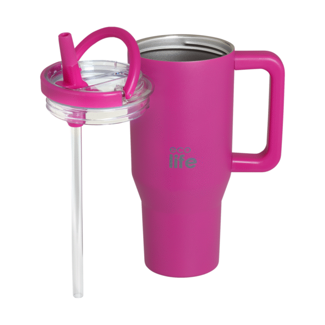 Neon Magenta 900ml (2Handles Lid) - Image 3
