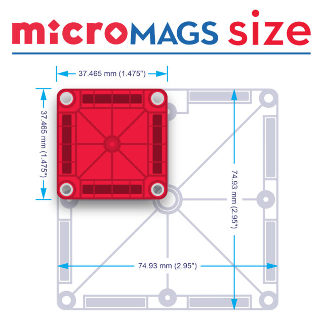MAGNA-TILES® microMAGS 26 ΚομμάτιαTravel Set - Image 4