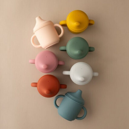 Nok Nok Sippy Ποτηράκι Σιλικόνης Λαβές Watermelon