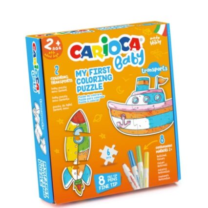 ΣΕΤ ΖΩΓΡΑΦΙΚΗΣ CARIOCA BABY COLORING PUZZLE TRANSPORTS