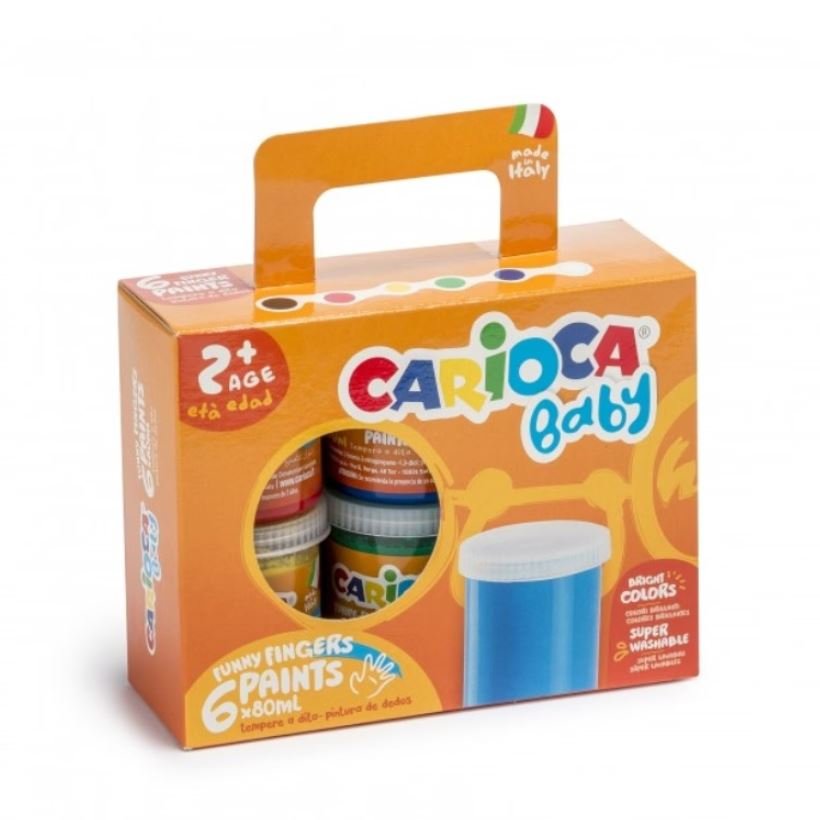 ΔΑΚΤΥΛΟΜΠΟΓΙΕΣ CARIOCA BABY (2+) 6χρωμ x 80ml