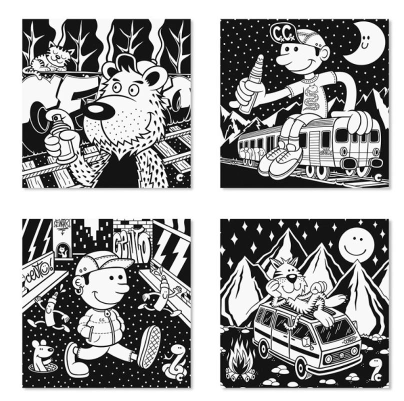 ΣΕΤ ΖΩΓΡΑΦΙΚΗΣ CARIOCA VELVET CENTO GRAFFITI - Image 2