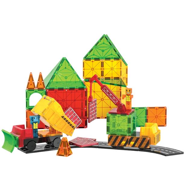 MAGNA-TILES Builder XL 50 Τεμάχια – Μαγνητικά Πλακίδια STEM για Οχήματα & Κατασκευές - Image 3
