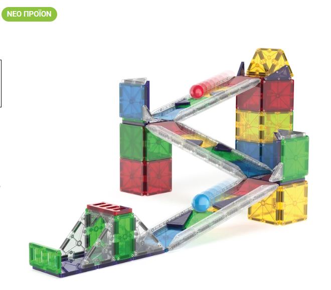 MAGNA-TILES Rail Racers Deluxe 90 Τεμάχια – Μαγνητικά Πλακίδια STEM με Ράμπες - Image 3