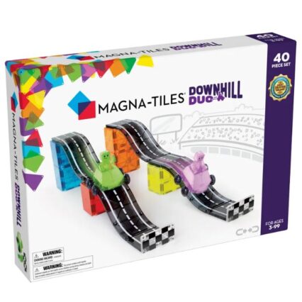 MAGNA-TILES Downhill Duo 40 Τεμάχια – Μαγνητικά Πλακίδια STEM με Ράμπες & Δρόμους