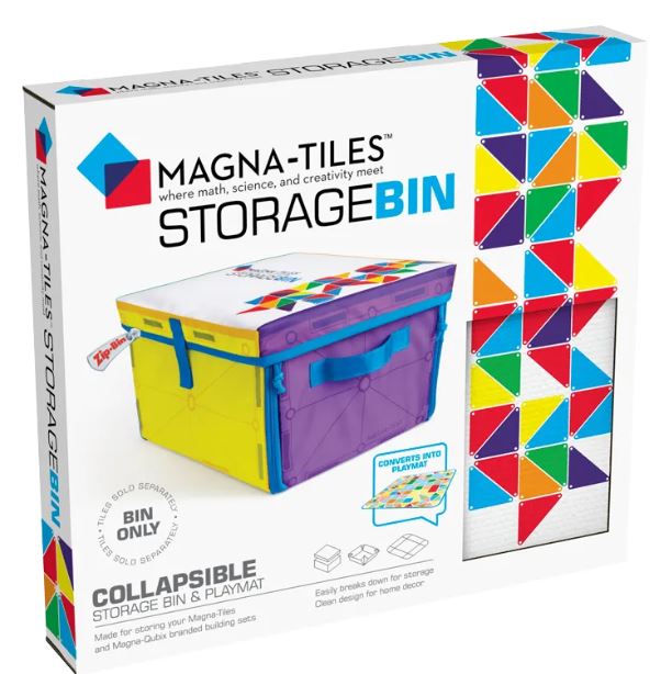 MAGNA-TILES Καλάθι Αποθήκευσης & Επιφάνεια Παιχνιδιού – Οργανωτής για Μαγνητικά Πλακίδια