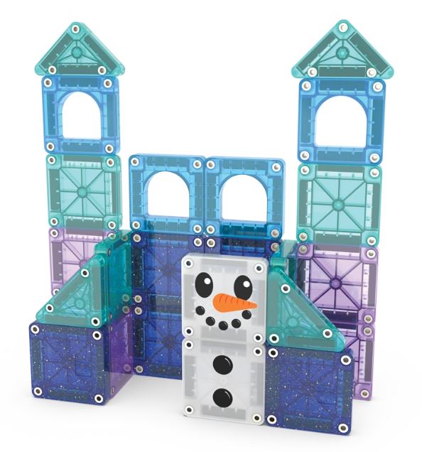 MAGNA-TILES microMAGS Winter Wonder Travel 26 Τεμάχια – Μαγνητικά Πλακίδια STEM για Ταξίδι - Image 2