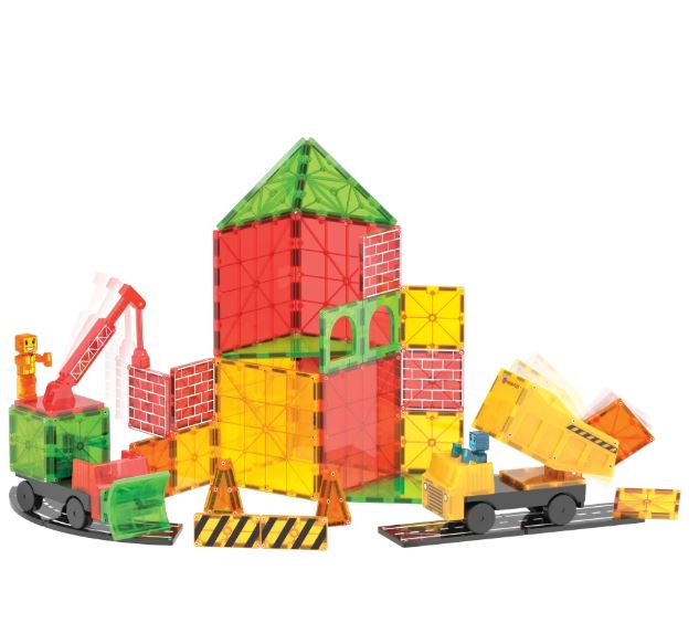 MAGNA-TILES Builder XL 50 Τεμάχια – Μαγνητικά Πλακίδια STEM για Οχήματα & Κατασκευές - Image 2