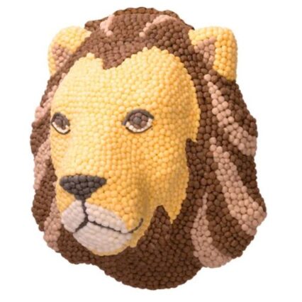 3D Λιοντάρι, Σφουγγαράκια από καλαμπόκι - Κατασκευή