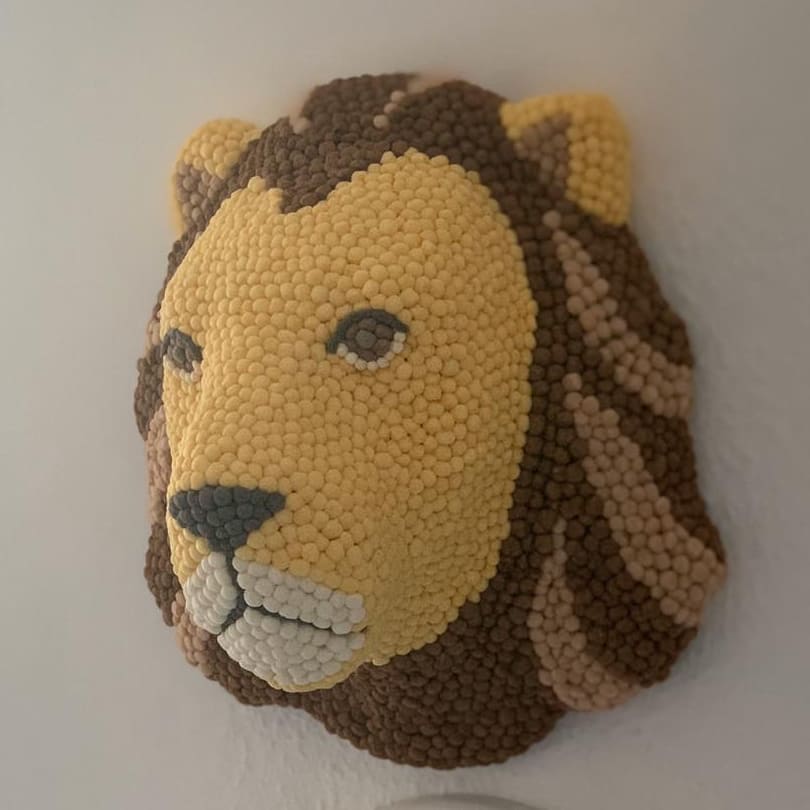 3D Λιοντάρι, Σφουγγαράκια από καλαμπόκι - Κατασκευή - Image 2