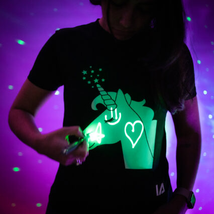 Unicorn T-shirt glow in the dark