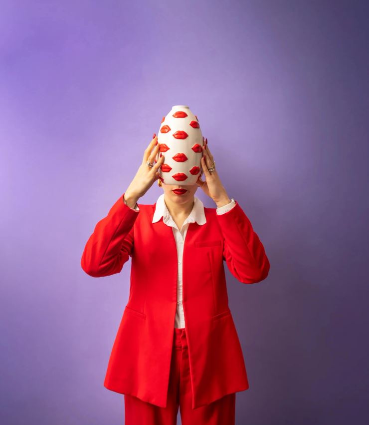 Mouth Collection | Βάζο Κόκκινο 22 cm - Image 2