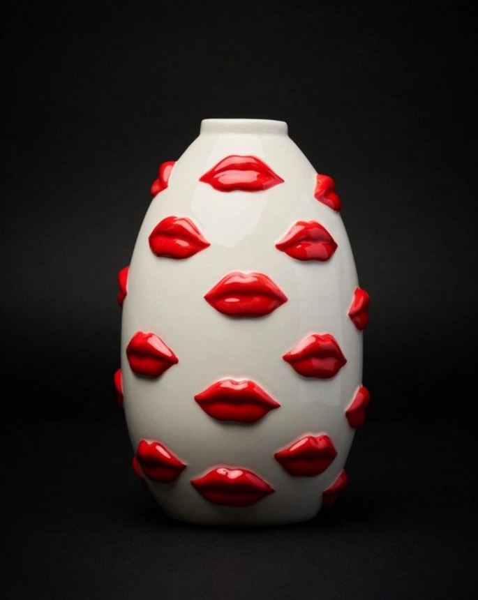 Mouth Collection | Βάζο Κόκκινο 22 cm