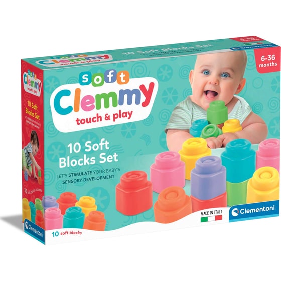 Soft Clemmy Touch & Play Μαλακά Premium Τουβλάκια 10 Τμχ