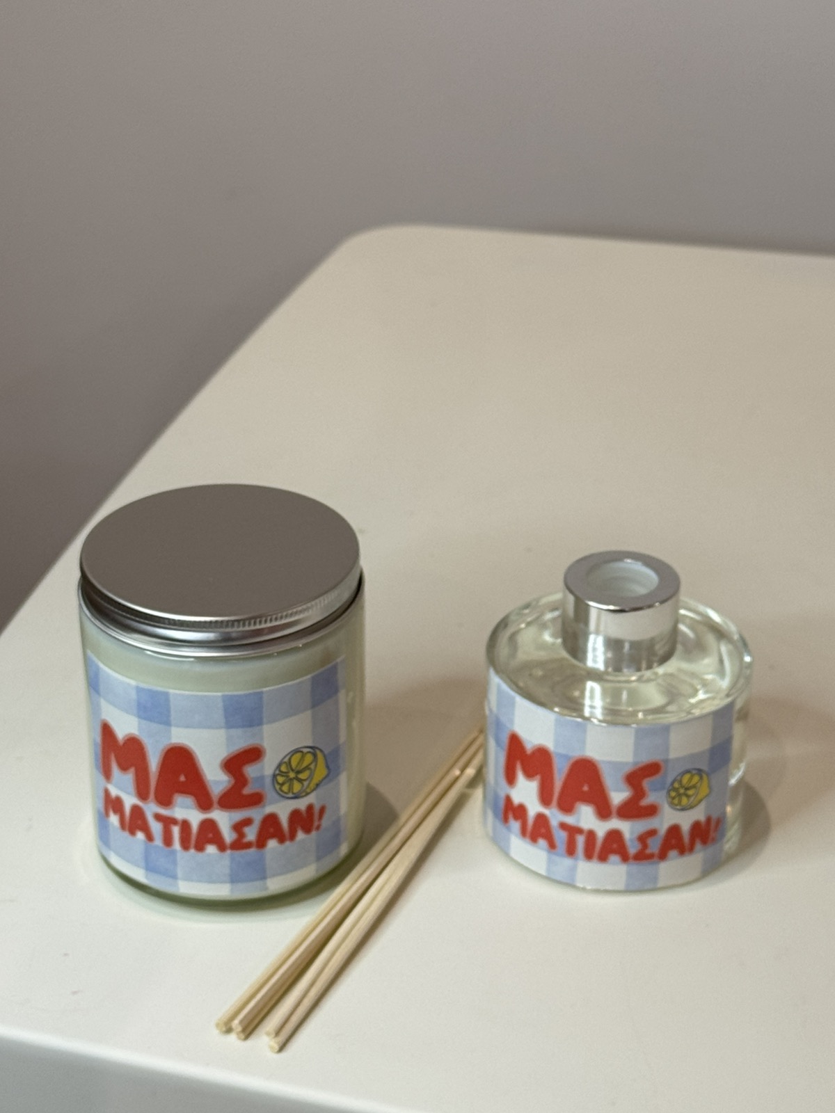Σετ Κερί και Diffuser "Μας μάτιασαν" - Image 4