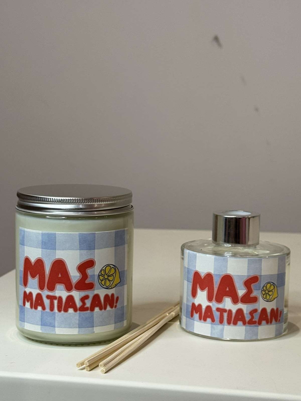 Σετ Κερί και Diffuser "Μας μάτιασαν" - Image 5