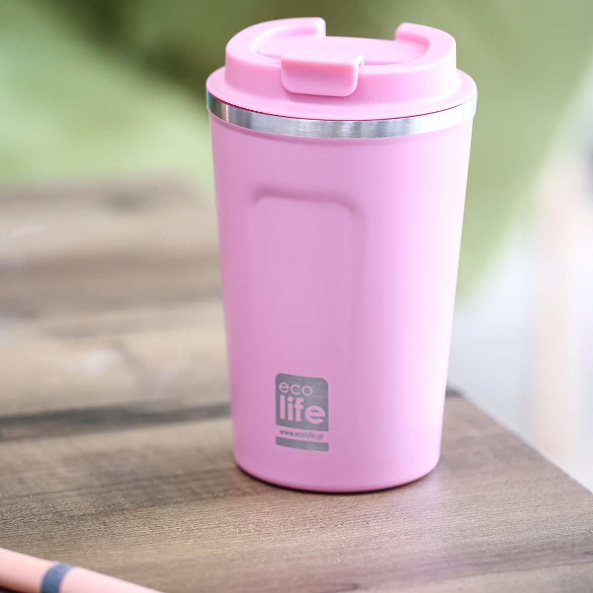 Rose Pink Coffee Thermos 370ml - Image 2