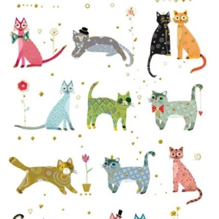ΑΥΤΟΚΟΛΛΗΤΑ METALIC CATS