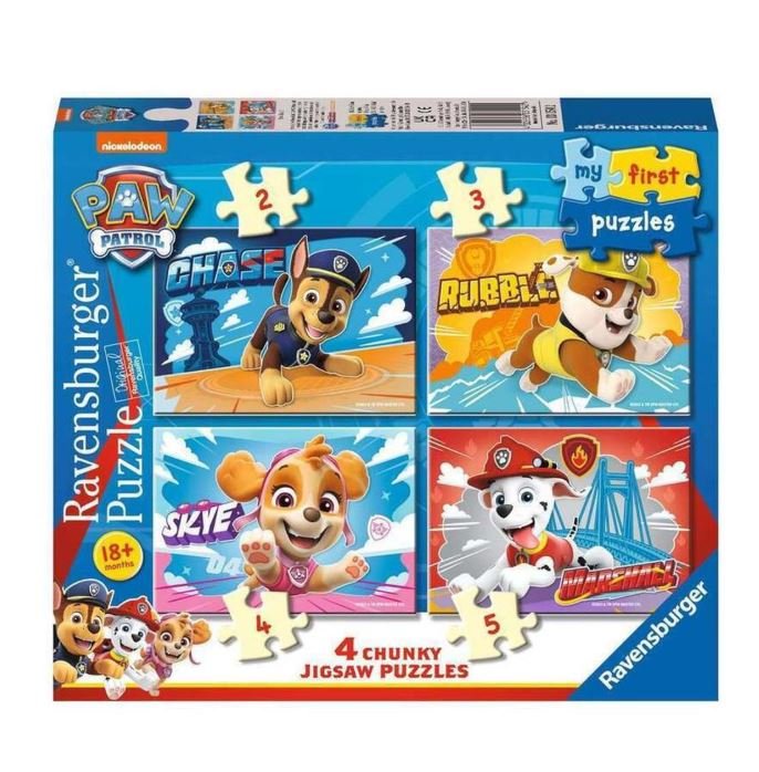 My First Puzzles: Paw Patrol 4 Chunky Jigsaw Puzzles