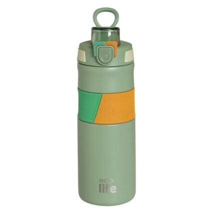 GREEN THERMOS 500ML | WITH SILICON GRIP